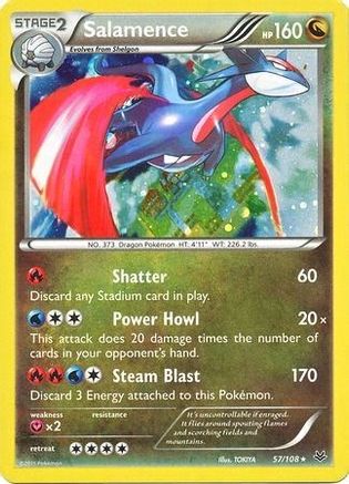 Salamence - 57/108 (Cosmos Holo)/108 - Holofoil Blister Exclusives - Promo