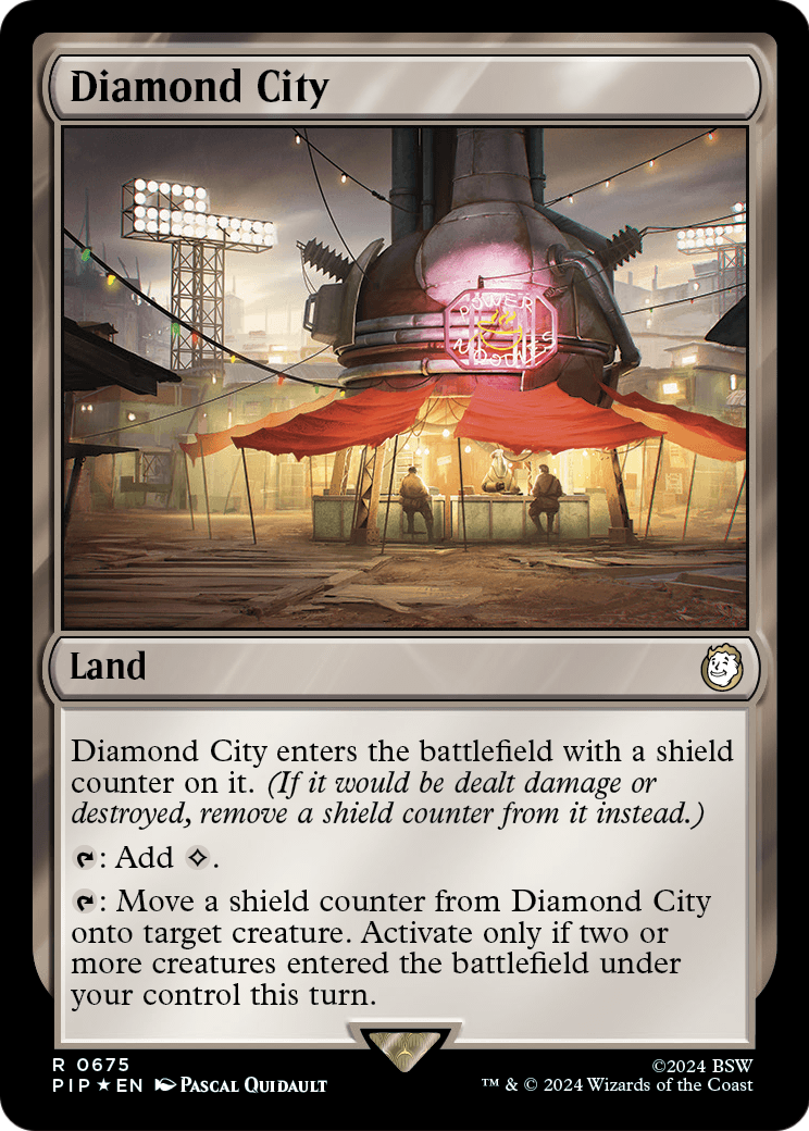 Diamond City (Surge Foil) (PIP-675) - Fallout Foil