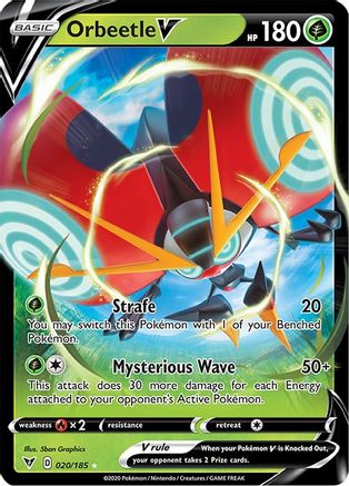 Orbeetle V 020 - Holofoil SWSH04 Vivid Voltage - Ultra Rare