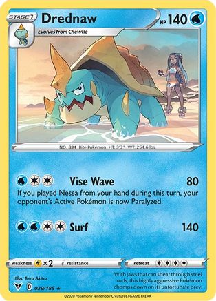 Drednaw 039 SWSH04 Vivid Voltage - Rare