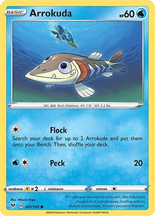 Arrokuda 041 - Reverse Holofoil SWSH04 Vivid Voltage - Common