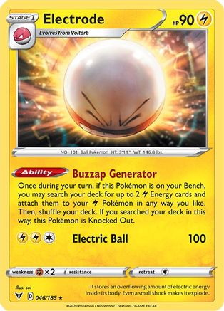 Electrode 046 - Reverse Holofoil SWSH04 Vivid Voltage - Holo Rare