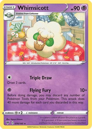 Whimsicott 076 SWSH04 Vivid Voltage - Rare