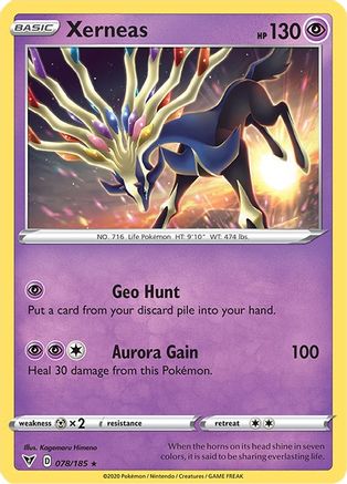 Xerneas 078 - Holofoil SWSH04 Vivid Voltage - Holo Rare