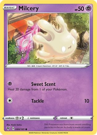 Milcery 080 - Reverse Holofoil SWSH04 Vivid Voltage - Common