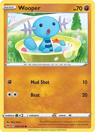 Wooper 083 - Reverse Holofoil SWSH04 Vivid Voltage - Common