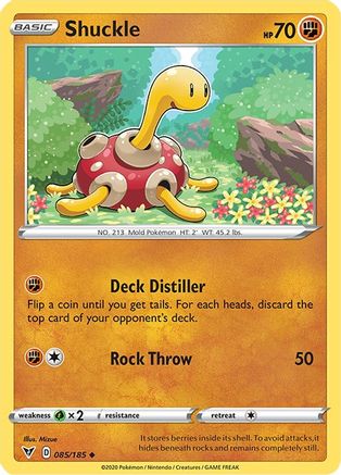 Shuckle 085 - Reverse Holofoil SWSH04 Vivid Voltage - Uncommon