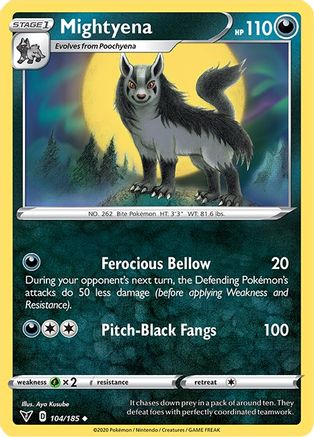 Mightyena 104 SWSH04 Vivid Voltage - Uncommon