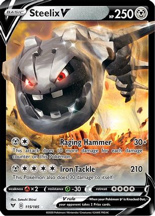 Steelix V 115 - Holofoil SWSH04 Vivid Voltage - Ultra Rare