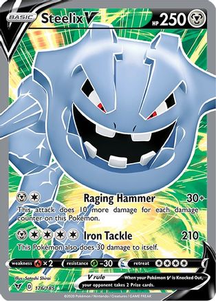 Steelix V (Full Art) 176 - Holofoil SWSH04 Vivid Voltage - Ultra Rare