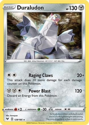 Duraludon 129 - Holofoil SWSH04 Vivid Voltage - Holo Rare