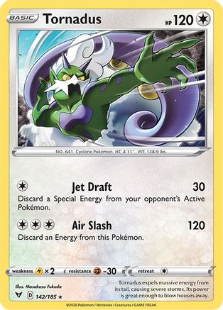 Tornadus 142 - Reverse Holofoil SWSH04 Vivid Voltage - Holo Rare