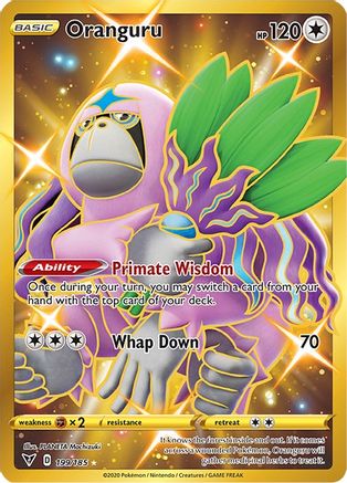 Oranguru (Secret) 199 - Holofoil SWSH04 Vivid Voltage - Secret Rare