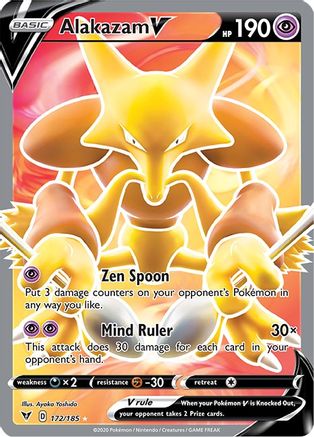 Alakazam V (Full Art) 172 - Holofoil SWSH04 Vivid Voltage - Ultra Rare