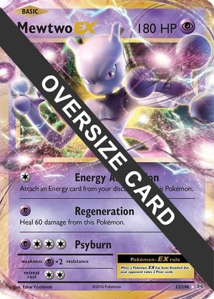 Mewtwo EX - 52/108/108 - Holofoil Jumbo Cards - Promo