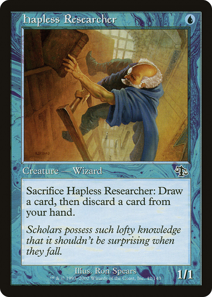 Hapless Researcher (JUD-042) - Judgment Foil
