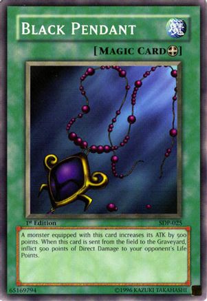 Black Pendant (SDP-025) - Starter Deck: Pegasus 1st Edition