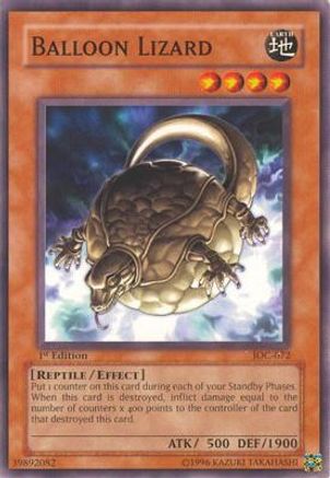 Balloon Lizard (IOC-072) - Invasion of Chaos 1st Edition