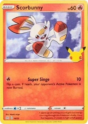 Scorbunny 016/25 McDonalds 25th Anniversary Promos - Promo
