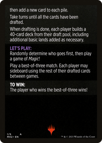 Winchester Draft // Winchester Draft (cont'd) (MMH2-001) - Modern Horizons 2 Minigames