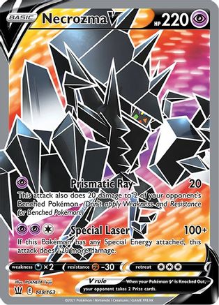 Necrozma V (Full Art) 149 - Holofoil SWSH05 Battle Styles - Ultra Rare