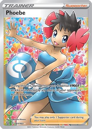 Phoebe (Full Art) 161 - Holofoil SWSH05 Battle Styles - Ultra Rare