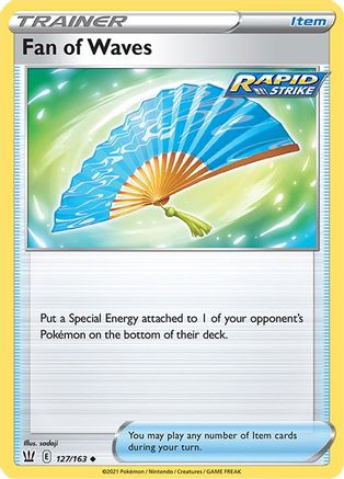 Fan of Waves 127/163 - Reverse Holofoil SWSH05 Battle Styles - Uncommon