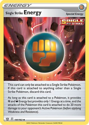 Single Strike Energy 141 SWSH05 Battle Styles - Uncommon