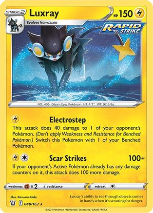 Luxray 048 - Reverse Holofoil SWSH05 Battle Styles - Holo Rare