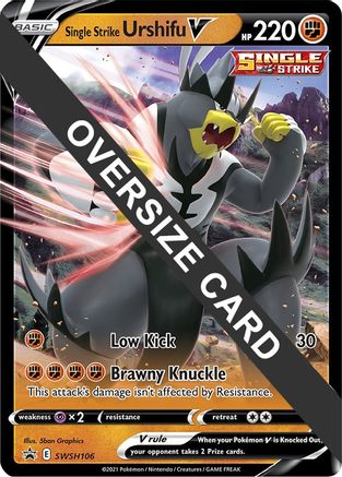 Single Strike Urshifu V - SWSH106 - Holofoil Jumbo Cards - Promo