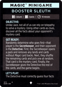 Booster Sleuth // Booster Sleuth (cont'd) (MKHM-003) - Kaldheim Minigames
