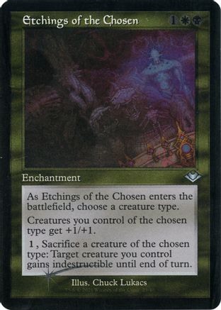 Etchings of the Chosen (Retro Frame) (Foil Etched) (MH1-025) - Modern Horizons Foil