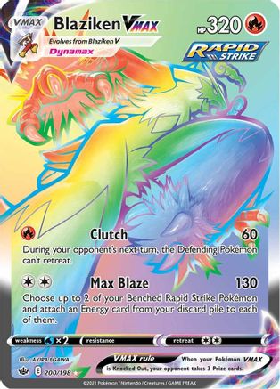 Blaziken VMAX (Secret) - Holofoil SWSH06 Chilling Reign - Secret Rare