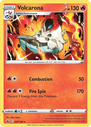 Volcarona 024 SWSH06 Chilling Reign - Rare