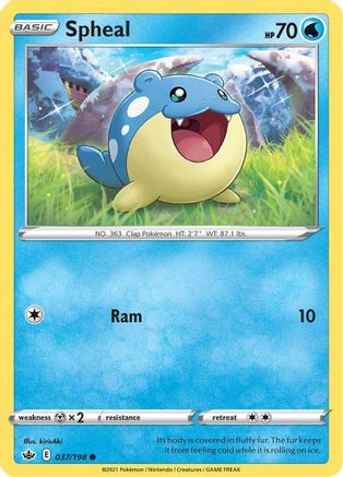Spheal 037 SWSH06 Chilling Reign - Common