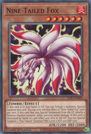 Nine-Tailed Fox (EGS1-EN009) - Egyptian God Deck: Slifer the Sky Dragon 1st Edition