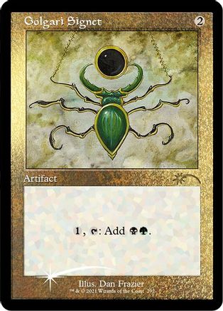 Golgari Signet (Foil Etched) (SLD-292) - Secret Lair Drop Series Foil