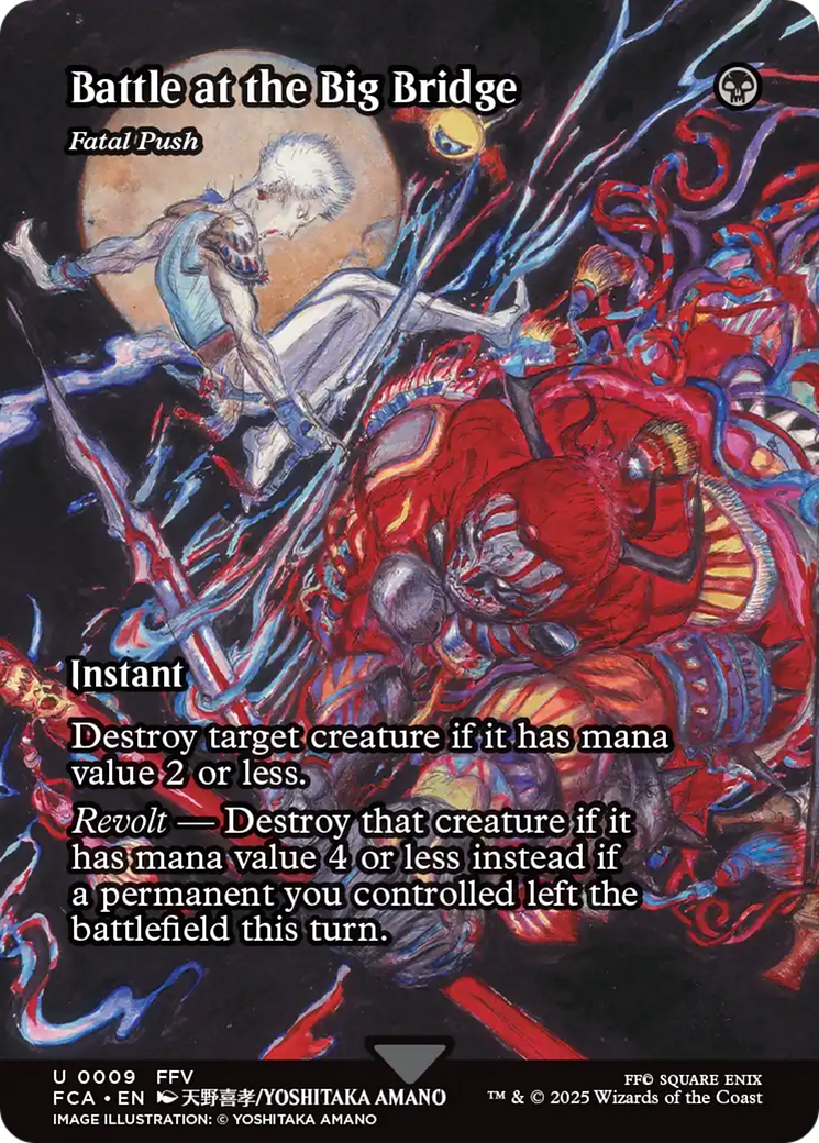 Battle at the Big Bridge - Fatal Push (Showcase) (FCA-009) - FINAL FANTASY: Through the Ages / Battle at the Big Bridge (Borderless) Foil