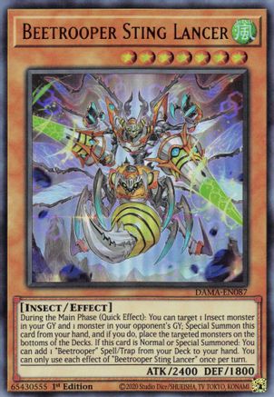 Beetrooper Sting Lancer (DAMA-EN087) - Dawn of Majesty 1st Edition
