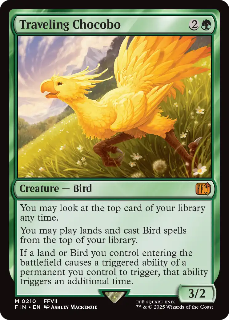 Traveling Chocobo (FIN-210) - FINAL FANTASY Foil