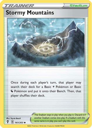 Stormy Mountains 161 SWSH07 Evolving Skies - Uncommon