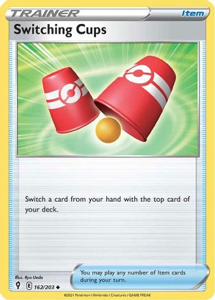 Switching Cups 162 - Reverse Holofoil SWSH07 Evolving Skies - Uncommon
