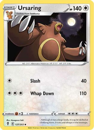 Ursaring 127 SWSH07 Evolving Skies - Uncommon