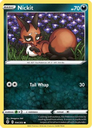 Nickit 104 SWSH07 Evolving Skies - Common