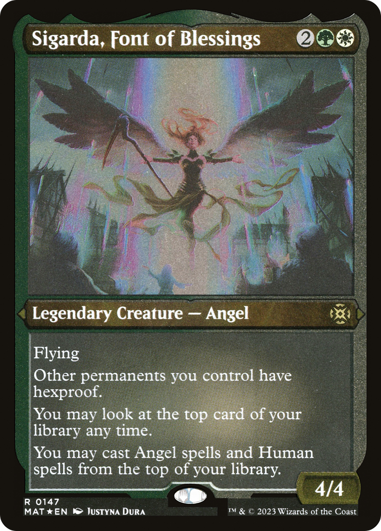 Sigarda, Font of Blessings (Foil Etched) (MAT-147) - March of the Machine: The Aftermath Foil