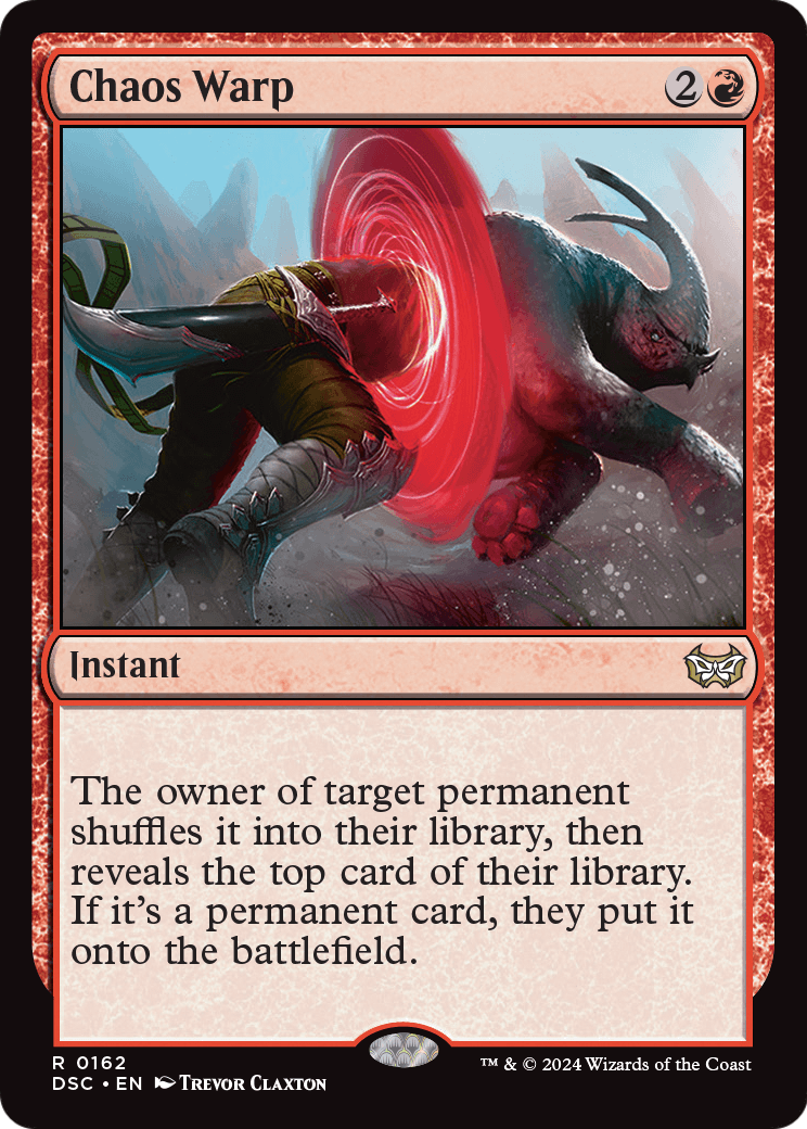 Chaos Warp (DSC-162) - Duskmourn: House of Horror Commander