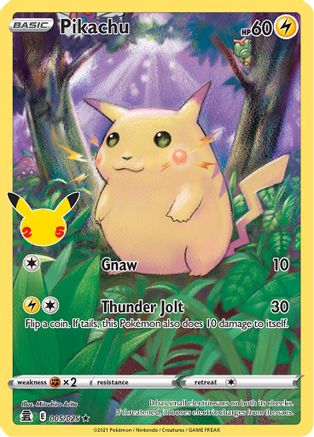 Pikachu 005 - Holofoil Celebrations - Holo Rare