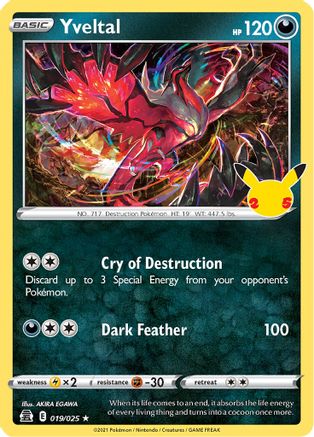 Yveltal 019 - Holofoil Celebrations - Holo Rare