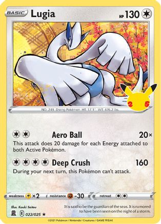 Lugia 022 - Holofoil Celebrations - Holo Rare