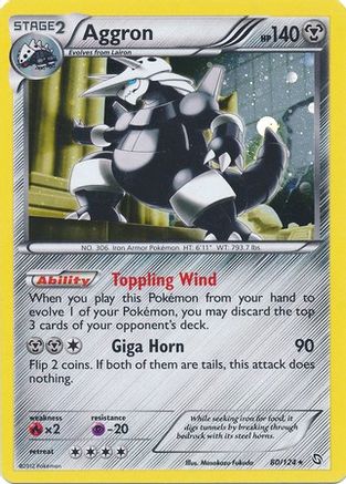 Aggron - 80/124 (Cosmos Holo)/124 - Holofoil Blister Exclusives - Promo